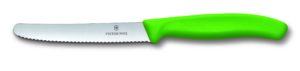 סכין ירקות משונן עגול ירוק
